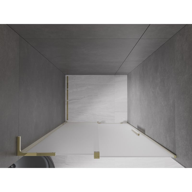 Mexen Velar L porte de douche coulissante 110 cm, givré, doré - 871-110-003-31-50