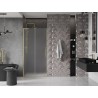 Mexen Velar L portes de douche coulissantes 90 cm, dépoli, or brossé - 871-090-003-31-55