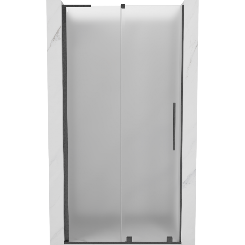Mexen Velar L porte de douche coulissante 100 cm, givrée, gris canon brossé - 871-100-003-31-66