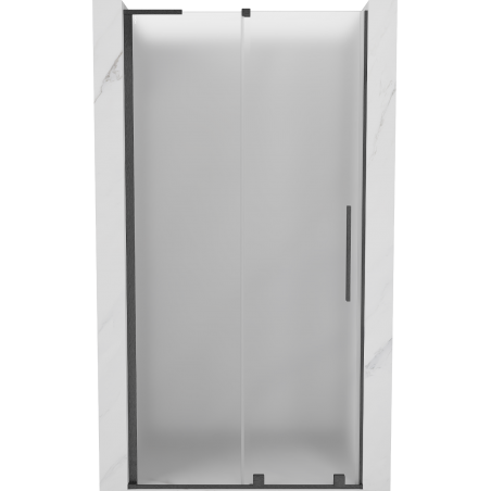Mexen Velar L porte de douche coulissante 100 cm, givrée, gris canon brossé - 871-100-003-31-66