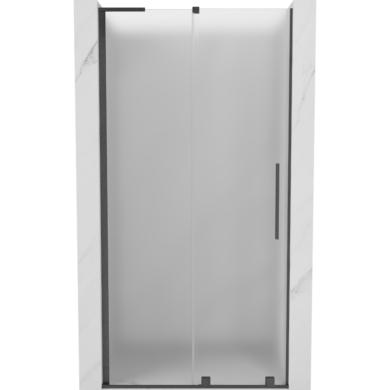 Mexen Velar L porte de douche coulissante 120 cm, dépoli, gris fusil brossé - 871-120-003-31-66