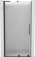 Mexen Velar L porte de douche coulissante 90 cm, givré, noir - 871-090-003-31-70