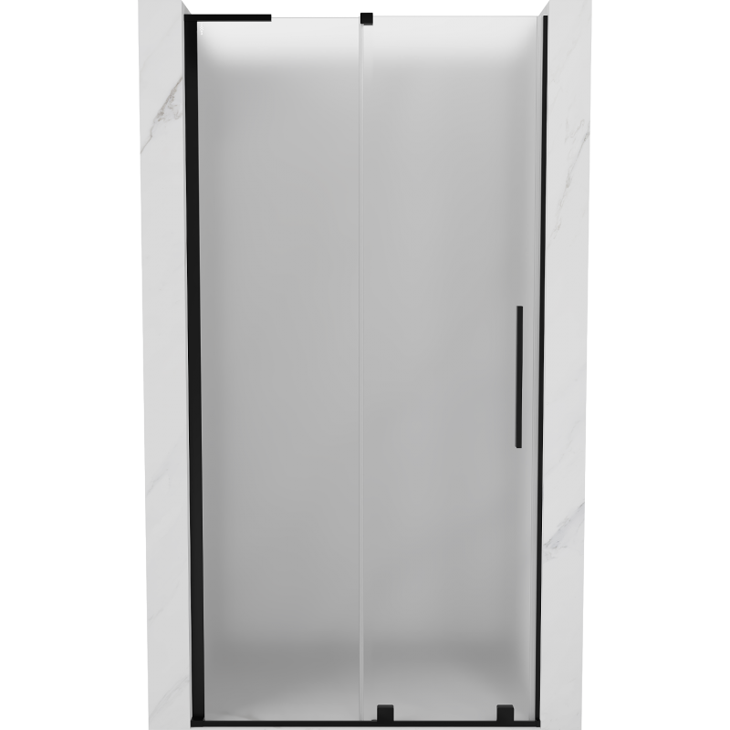 Mexen Velar L porte de douche coulissante 100 cm, dépoli, noir - 871-100-003-31-70