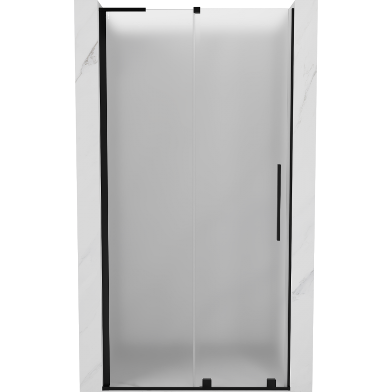 Mexen Velar L porte de douche coulissante 110 cm, dépoli, noir - 871-110-003-31-70