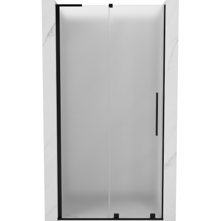 Mexen Velar L portes de douche coulissantes 120 cm, givré, noir - 871-120-003-31-70