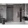 Mexen Velar L porte de douche coulissante 110 cm, dépoli, noir - 871-110-003-31-70