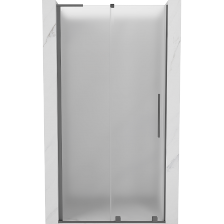 Mexen Velar L porte de douche coulissante 100 cm, givré, métal gun - 871-100-003-31-95