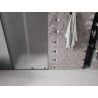 Mexen Velar L porte de douche coulissante 100 cm, givré, métal gun - 871-100-003-31-95
