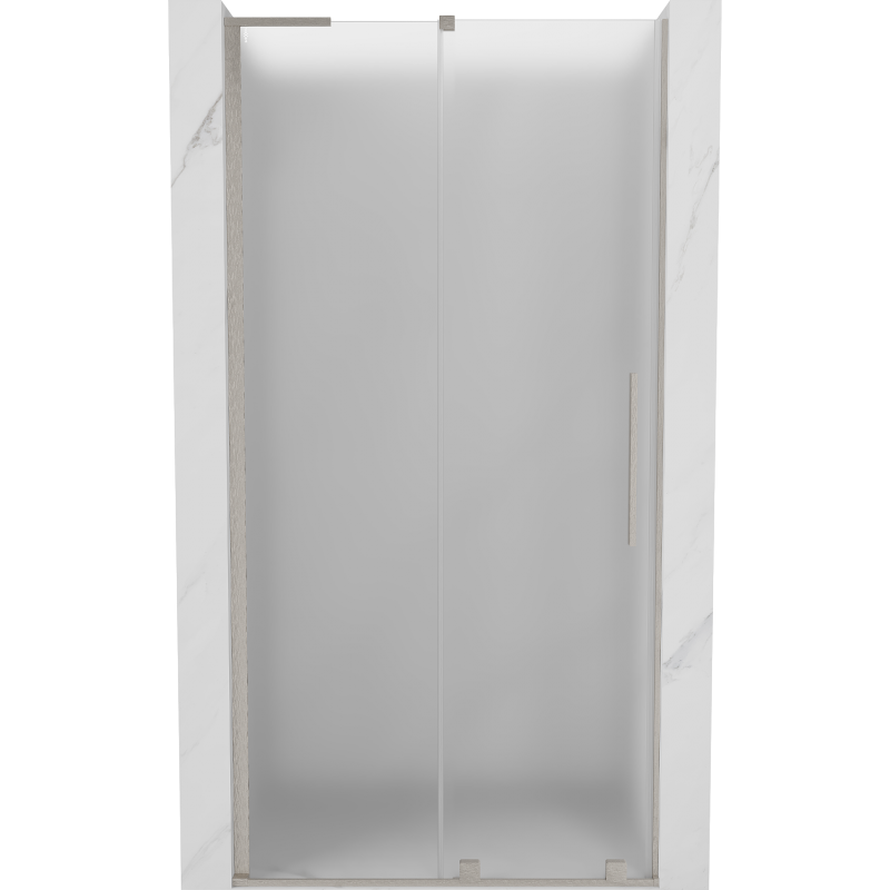 Mexen Velar L porte de douche coulissante 90 cm, givre, nickel brossé - 871-090-003-31-97
