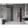 Mexen Velar L porte de douche coulissante 110 cm, givre, nickel brossé - 871-110-003-31-97