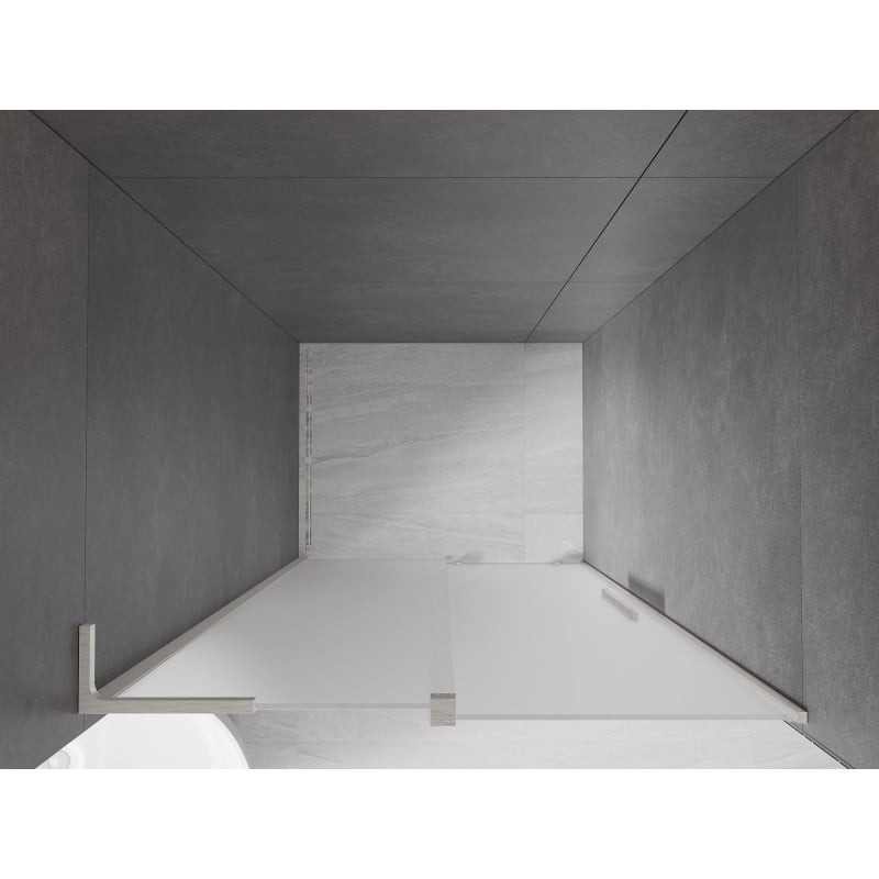 Mexen Velar L porte de douche coulissante 120 cm, dépoli, nickel brossé - 871-120-003-31-97