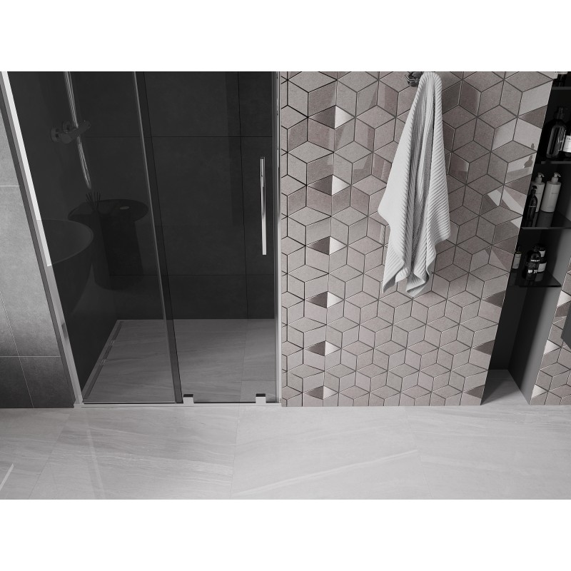 Mexen Velar L porte de douche coulissante 100 cm, graphite, chrome - 871-100-003-41-01