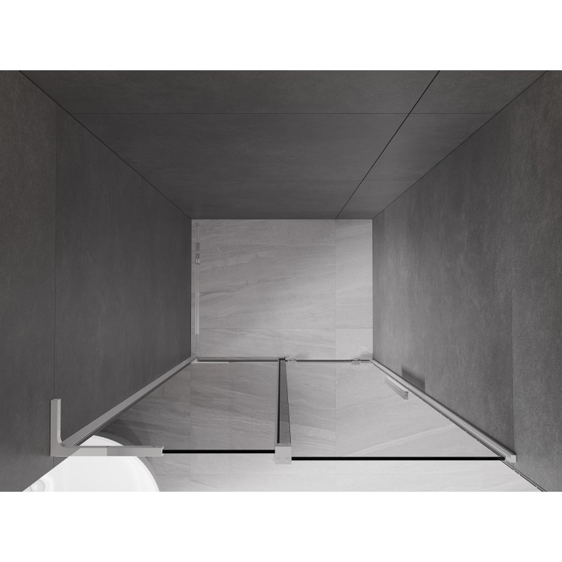 Mexen Velar L porte de douche coulissante 90 cm, graphite, chrome - 871-090-003-41-01