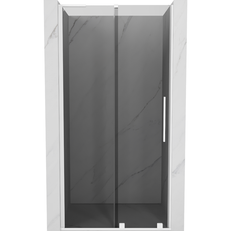 Mexen Velar L porte de douche coulissante 100 cm, graphite, blanc - 871-100-003-41-20