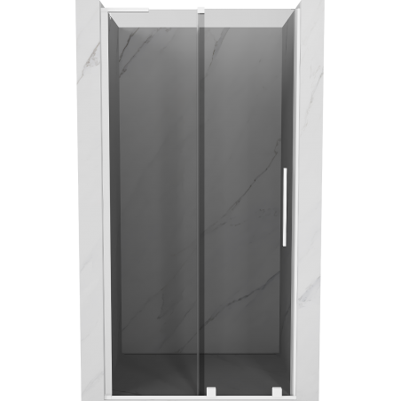 Mexen Velar L porte de douche coulissante 100 cm, graphite, blanc - 871-100-003-41-20