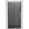 Mexen Velar L porte de douche coulissante 100 cm, graphite, blanc - 871-100-003-41-20