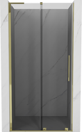 Mexen Velar L porte de douche coulissante 90 cm, graphite, or - 871-090-003-41-50