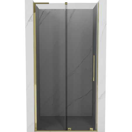 Mexen Velar L porte de douche coulissante 100 cm, graphite, dorée - 871-100-003-41-50