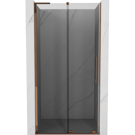 Mexen Velar L portes de douche coulissantes 120 cm, graphite, or rose - 871-120-003-41-60