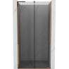 Mexen Velar L porte de douche coulissante 120 cm, graphite, or rose - 871-120-003-41-60