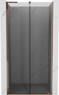 Mexen Velar L porte de douche coulissante 120 cm, graphite, or rose - 871-120-003-41-60