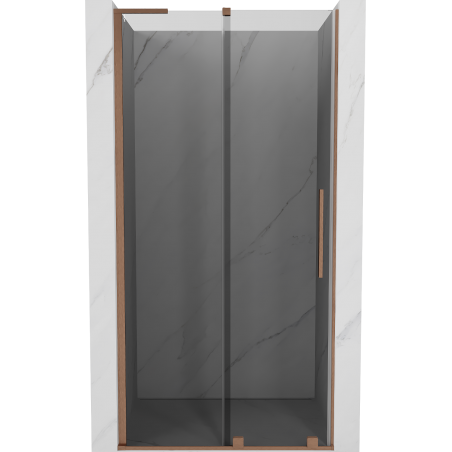 Mexen Velar L porte de douche coulissante 100 cm, graphite, cuivre brossé - 871-100-003-41-65