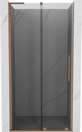 Mexen Velar L porte de douche coulissante 110 cm, graphite, cuivre brossé - 871-110-003-41-65