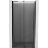 Mexen Velar L porte de douche coulissante 100 cm, graphite, noir - 871-100-003-41-70