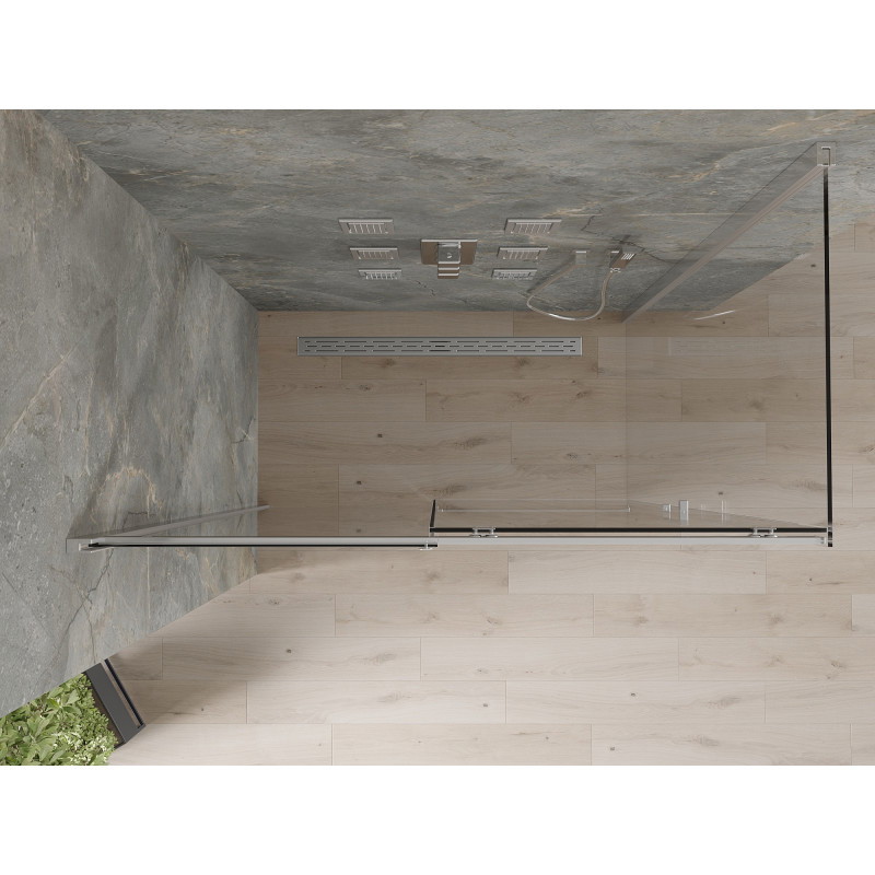 Mexen Omega cabine de douche coulissante 140 x 70 cm, transparent, chrome - 825-140-070-01-00