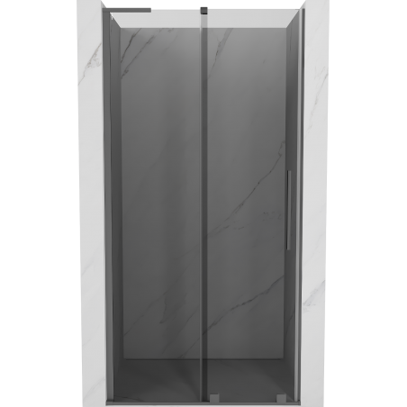 Mexen Velar L porte de douche coulissante 110 cm, graphite, métal canon - 871-110-003-41-95