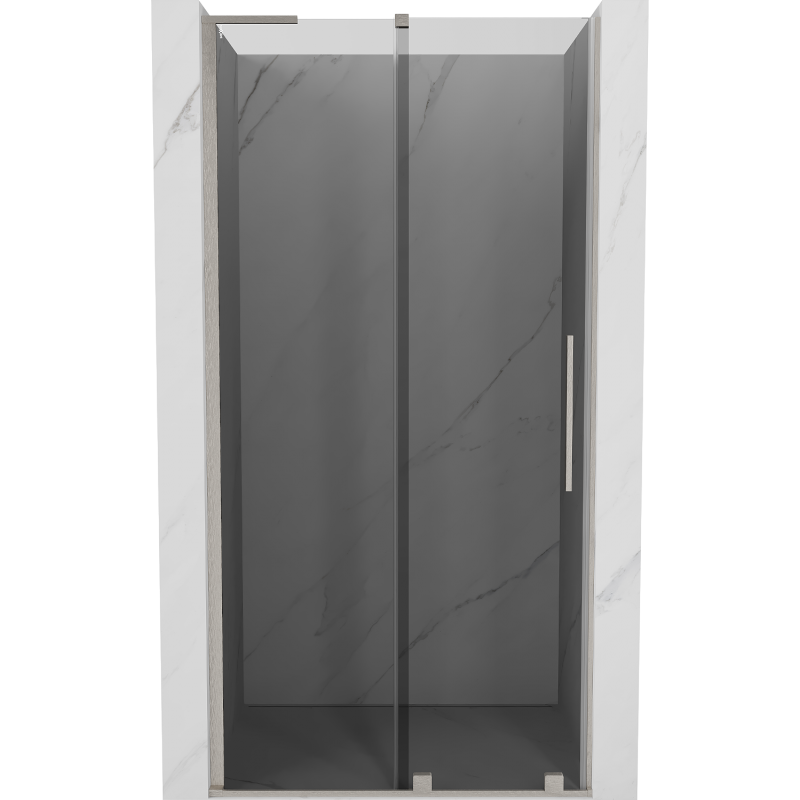 Mexen Velar L porte de douche coulissante 110 cm, gris graphite, nickel brossé - 871-110-003-41-97