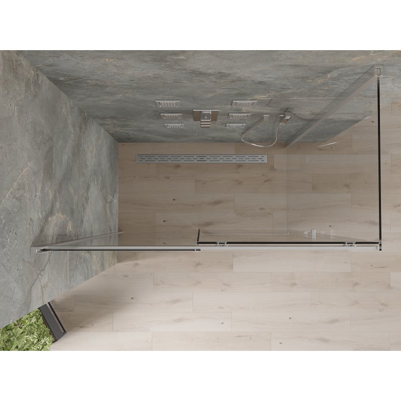 Mexen Omega cabine de douche coulissante 140 x 80 cm, transparent, chrome - 825-140-080-01-00
