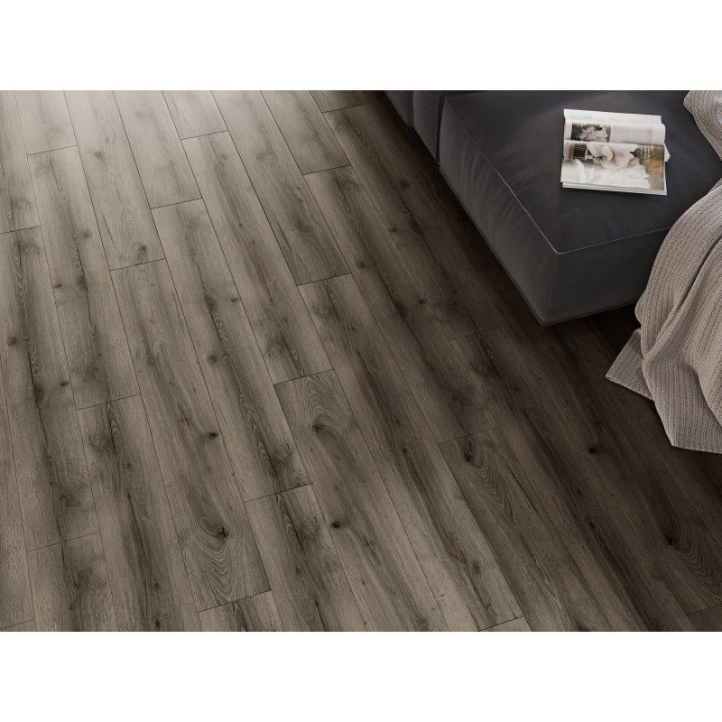 Mexen Sierra Vista échantillon de panneaux vinyles 1240 x 182 mm SPC 6,5 mm, sous-couche IXPE 1,5 mm, 4 V-Joint, Chêne