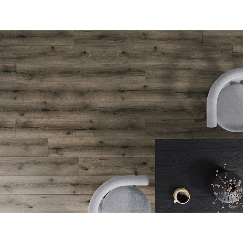 Mexen Sierra Vista échantillon de panneaux en vinyle SPC 6,5 mm, sous-couche IXPE 1,5 mm, 4 V-Joint, Chêne - F1004-S