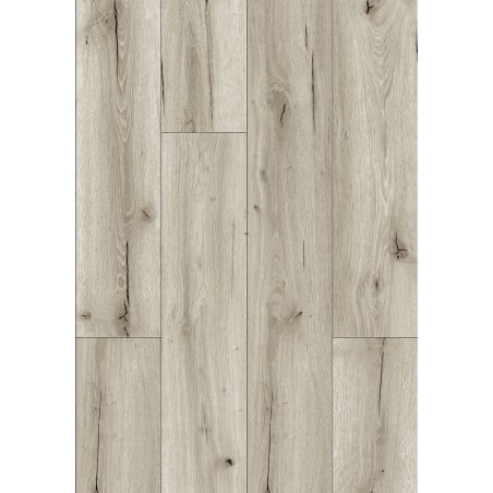 Mexen Wirginia échantillon de panneaux vinyles SPC 6,5 mm, sous-couche IXPE 1,5 mm, 4 V-Fuga, Chêne - F1005-S