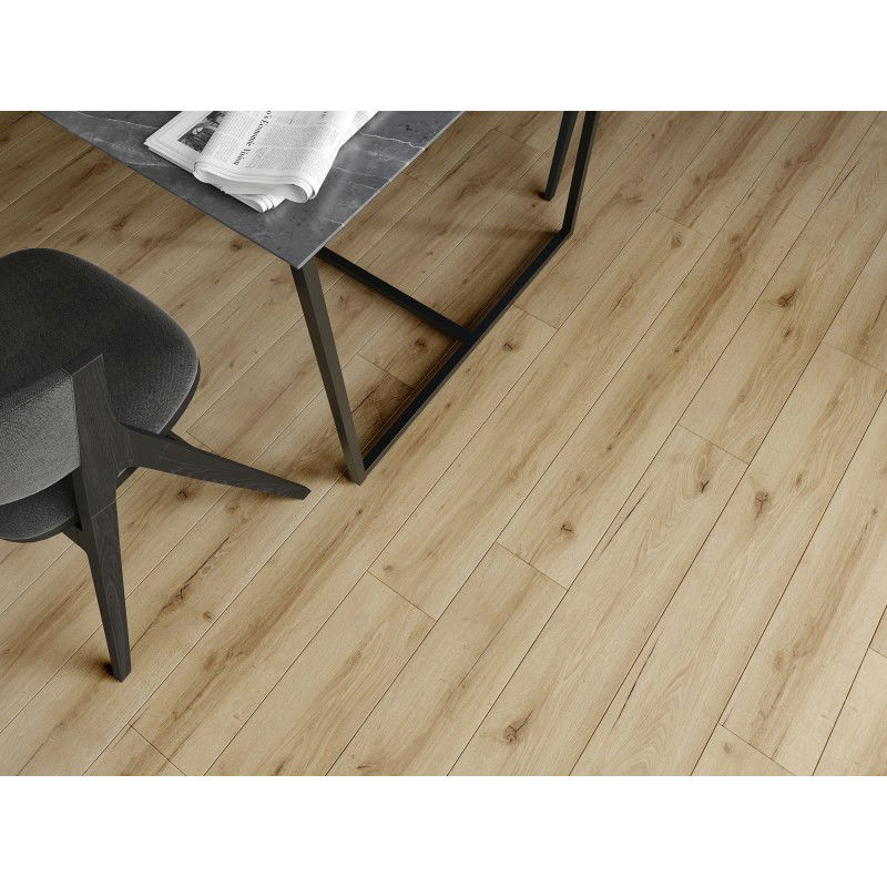 Mexen Sun Valley échantillon de panneaux vinyles 1240 x 182 mm SPC 6,5 mm, sous-couche IXPE 1,5 mm, 4 V-Joint, Chêne - F1006-S