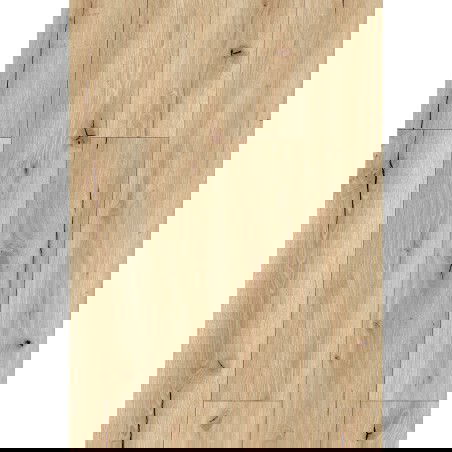 Mexen Buffalo échantillon de panneaux vinyles 1240 x 182 mm SPC 6,5 mm, sous-couche IXPE 1,5 mm, 4 V-Fugue, Chêne - F1007-S