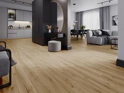 Mexen Buffalo échantillon de panneaux vinyles 1240 x 182 mm SPC 6,5 mm, sous-couche IXPE 1,5 mm, 4 V-Fugue, Chêne - F1007-S