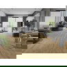Mexen Buffalo échantillon de panneaux vinyles 1240 x 182 mm SPC 6,5 mm, sous-couche IXPE 1,5 mm, 4 V-Fugue, Chêne - F1007-S