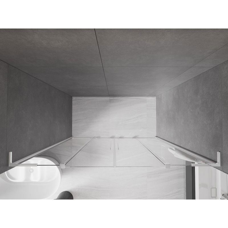 Mexen Velar L Duo portes de douche coulissantes 170 cm, transparentes, chrome - 871-170-003-02-01