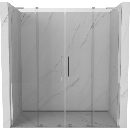Mexen Velar L Duo portes de douche coulissantes 180 cm, transparent, chrome - 871-180-003-02-01