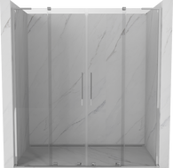 Mexen Velar L Duo portes de douche coulissantes 200 cm, transparentes, chrome - 871-200-003-02-01