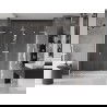 Mexen Velar L Duo porte de douche coulissantes 180 cm, transparentes, blanches - 871-180-003-02-20