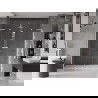 Mexen Velar L Duo porte de douche coulissantes 180 cm, transparentes, blanches - 871-180-003-02-20