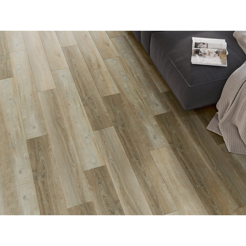 Mexen Cortland échantillon de panneaux vinyles SPC 6,5 mm, sous-couche IXPE 1,5 mm, 4 V-Joint, Chêne - F1008-S
