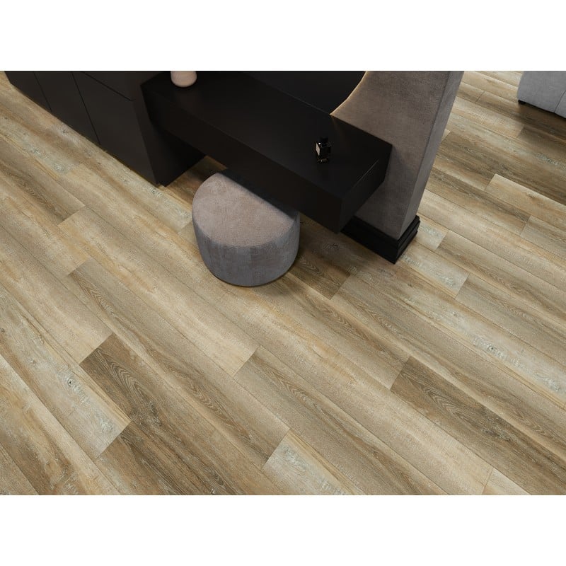 Mexen Cortland échantillon de panneaux vinyles SPC 6,5 mm, sous-couche IXPE 1,5 mm, 4 V-Joint, Chêne - F1008-S