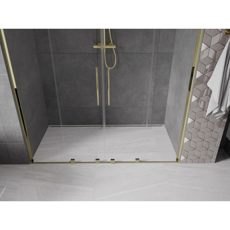 Mexen Velar L Duo porte de douche coulissante 170 cm, transparent, doré - 871-170-003-02-50