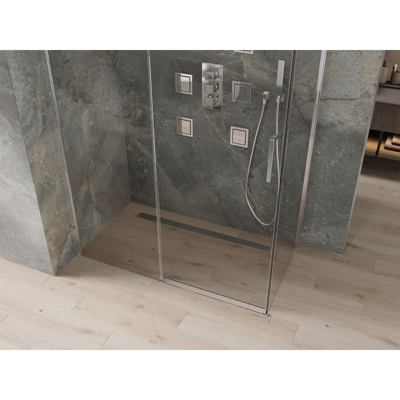 Mexen Omega cabine de douche coulissante 150 x 70 cm, transparent, chromé - 825-150-070-01-00