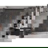 Mexen Velar L Duo portes de douche coulissantes 170 cm, transparent, or rose - 871-170-003-02-60