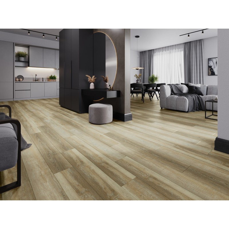 Mexen West Orange échantillon de panneaux vinyles SPC 6,5 mm, sous-couche IXPE 1,5 mm, 4 V-Fuga, Chêne - F1009-S